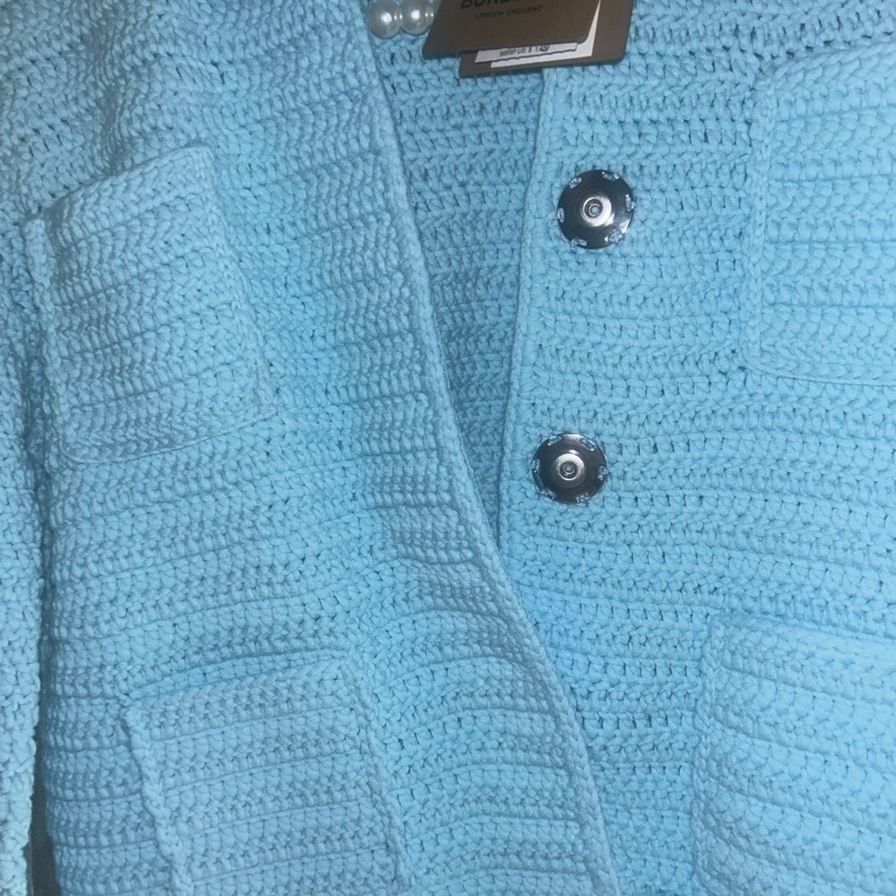 Burberry Capsule Crochet Jacket – Rare Bright Topaz Blue - Picture 11 of 11